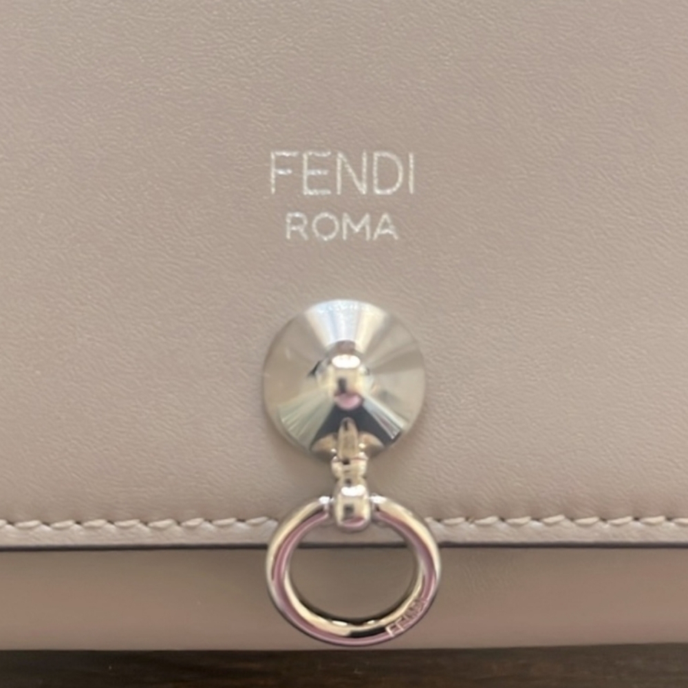 Fendi Tan Clutch with Chain Strap - Picture 5 of 12